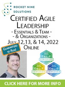 agile leadership training - essentials, teams and organizations
