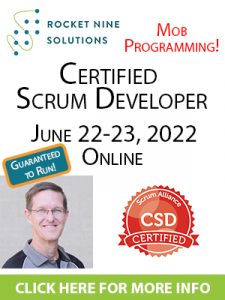 certified scrum developer training, CSD, agile technical practices