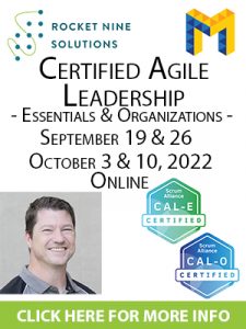 certified agile leadership training, CAL-essentials, CAL-Organizations