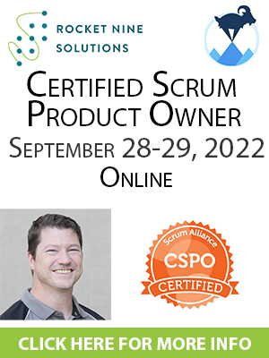 scrum product owner training, CSPO training