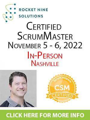 certified scrum master training, csm, in-person